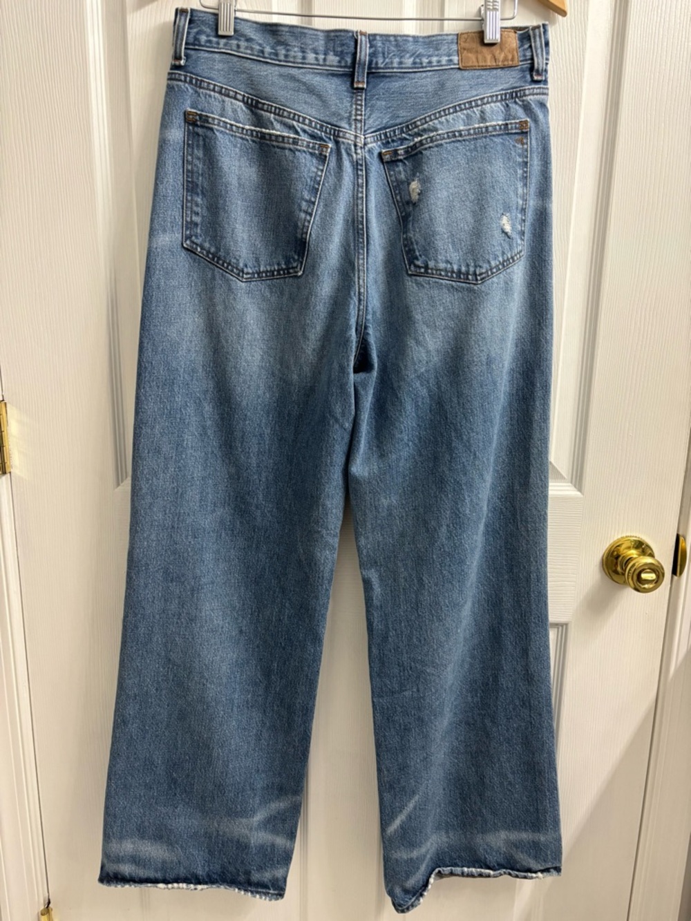 Madewell Low Slung Baggy Jeans Womens 28 Button Fly Denim 100% Cotton NS198 - Picture 6 of 7